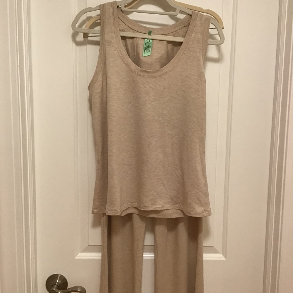 Honeydew Lounge Set Beige - Pants Size M and Tank Size L